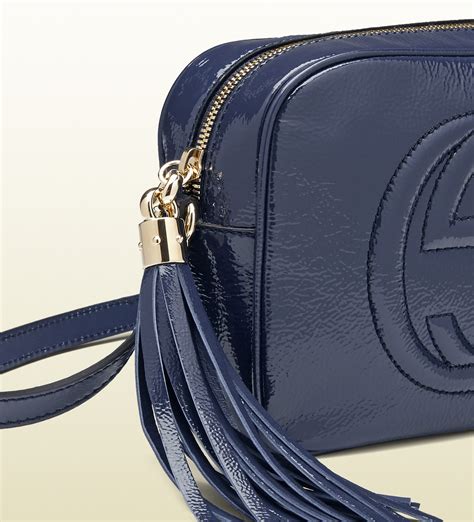 gucci soho disco navy blue|authentic Gucci soho disco bag.